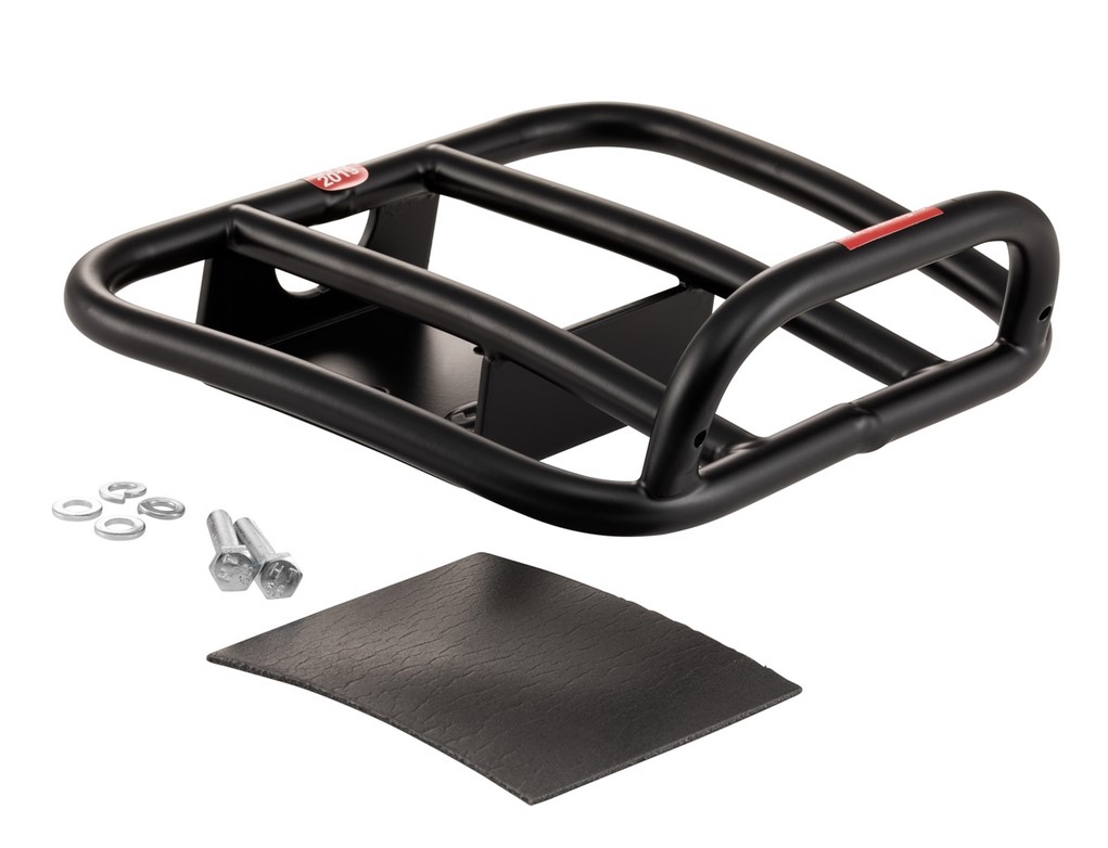 Portapacchi posteriore anni '70 per Vespa GTS / GTS Super HPE 125-300 ('19-), nero opaco