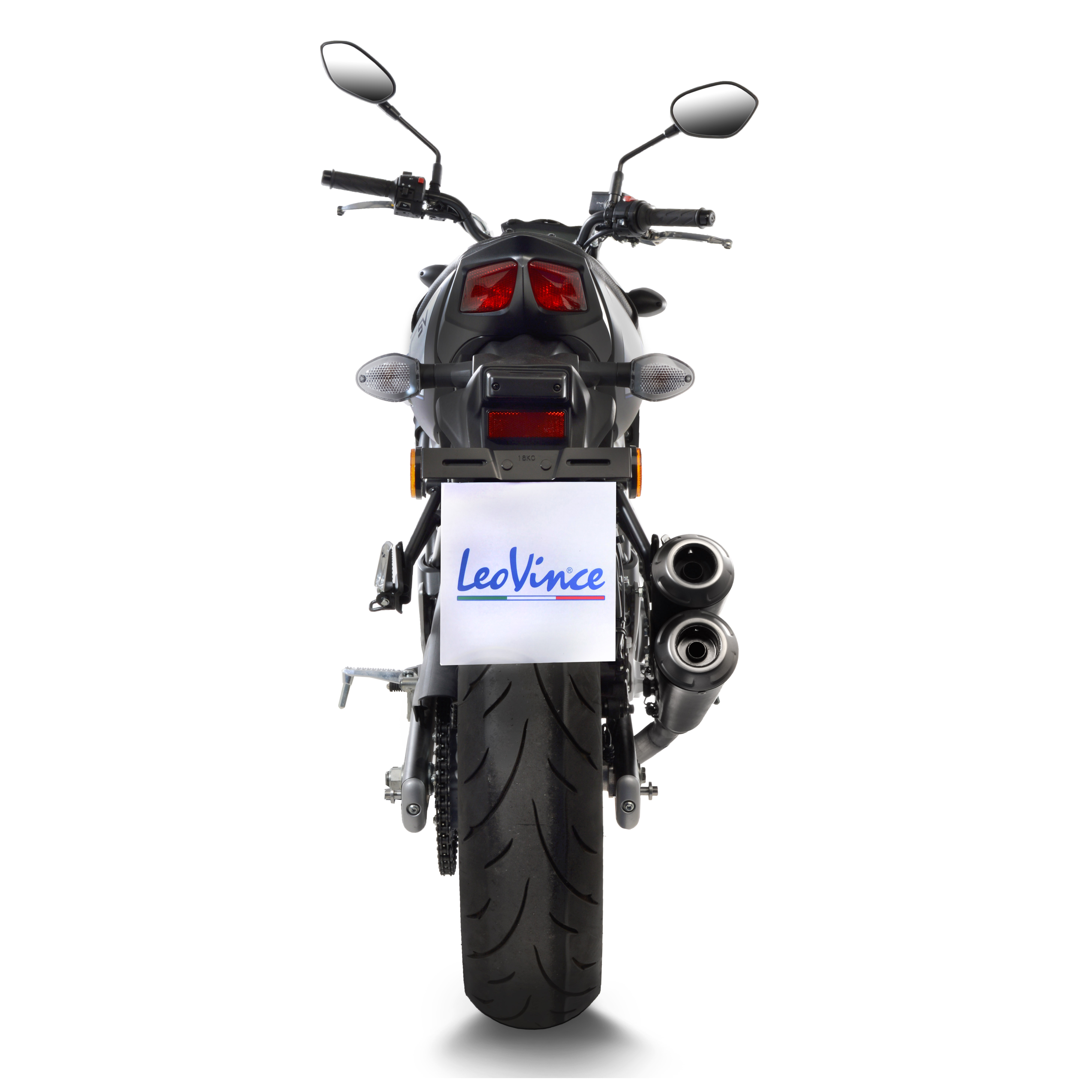 Impianto di scarico LeoVince GP Duals, inox, Slip On per Suzuki SV 650