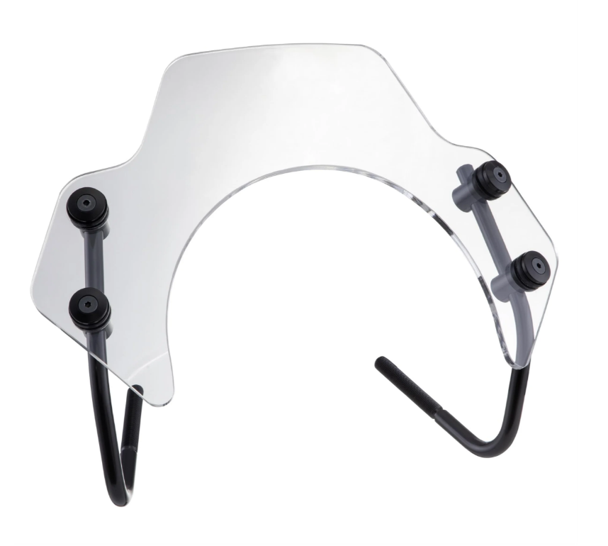 Zanzariera per Vespa Primavera/Elettrica 50-150cc 2T/4T, supporti neri, trasparente