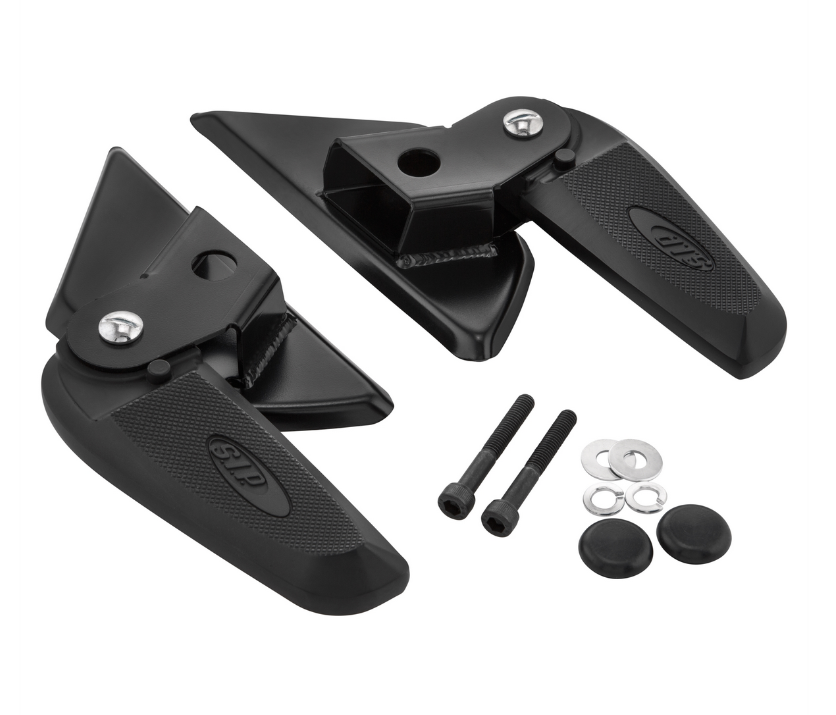 Pedane destra e sinistra per Vespa LX /LXV /S 50-150cc, nero/nero
