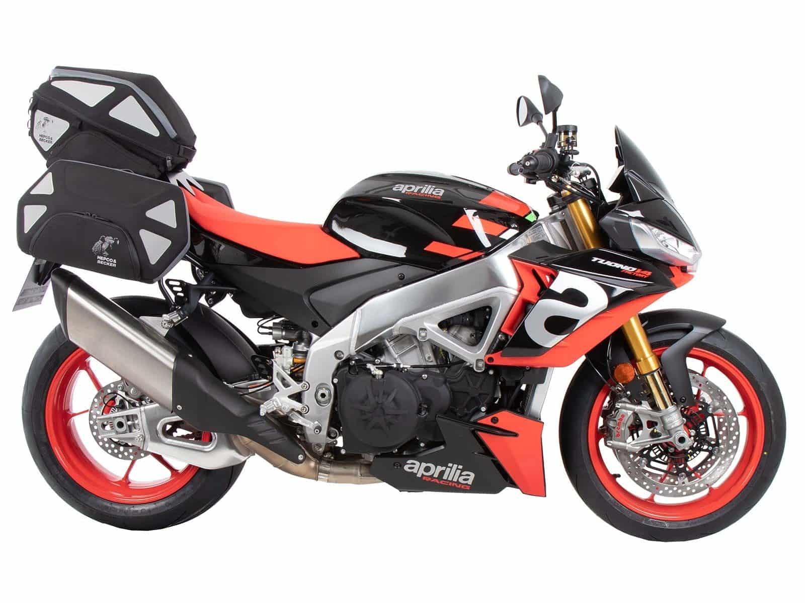 Portapacchi sportivo fisso nero per Aprilia Tuono V4 Factory /RSV 4 /RSV 4 Factory (21-24)