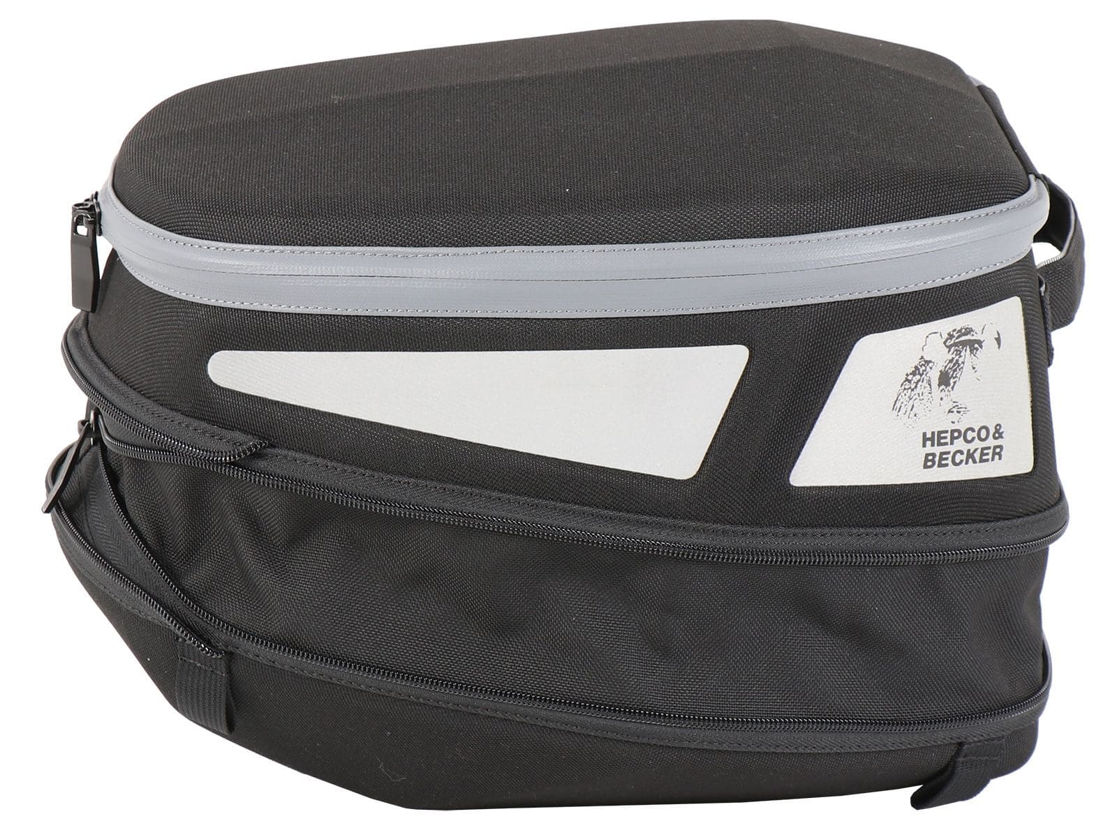 Royster Rearbag Sport borsa posteriore nera/grigia con attacco base Hepco & Becker
