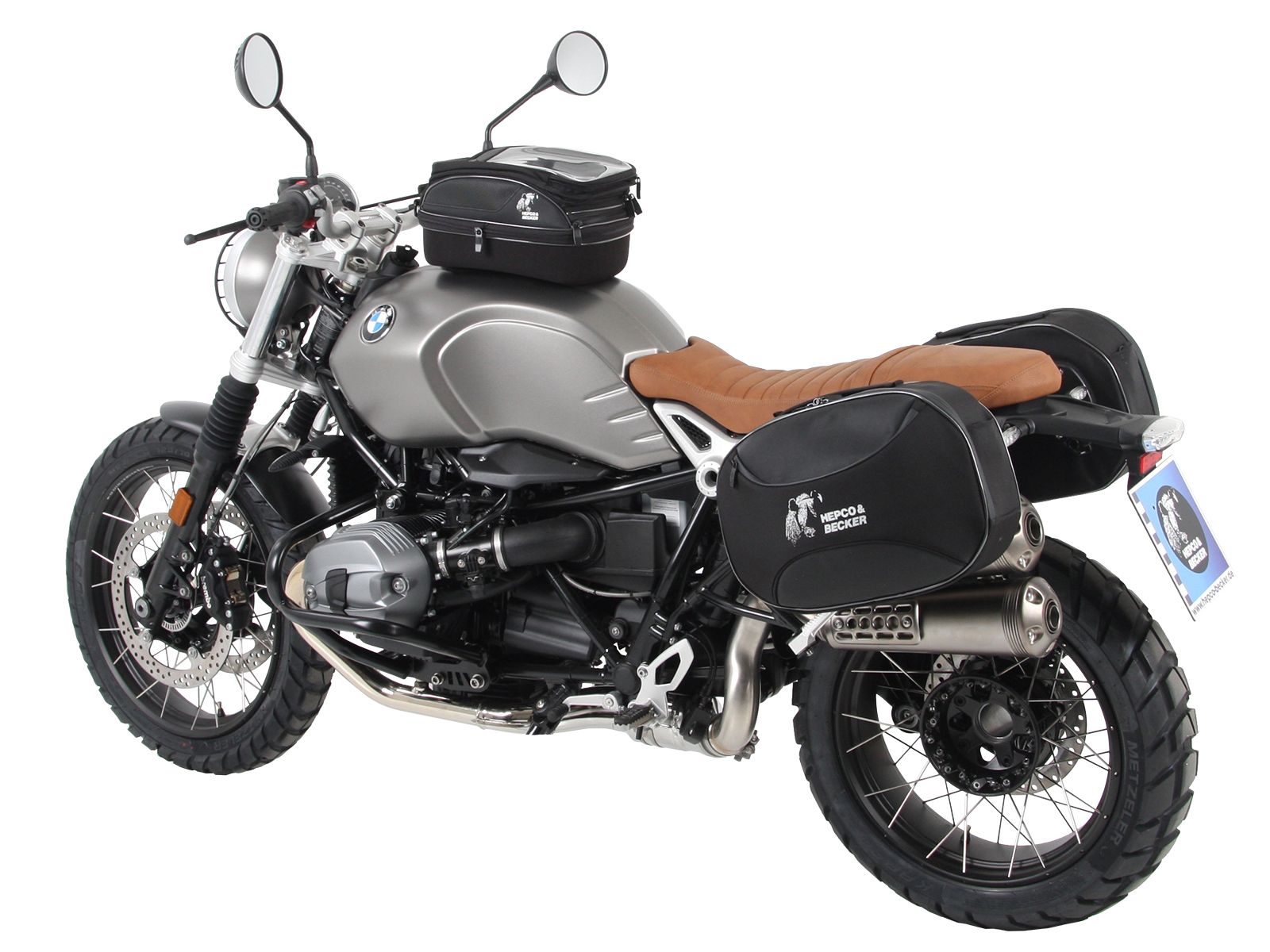 Anello serbatoio di base con blocco borsa serbatoio per BMW R nineT Scrambler (16-23) Hepco & Becker