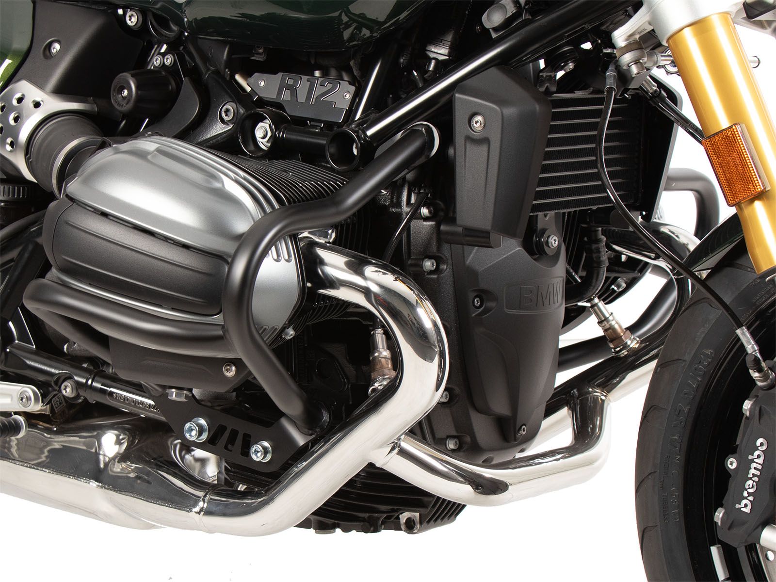 Protezione motore nera per BMW R 12 (24-) Hepco & Becker
