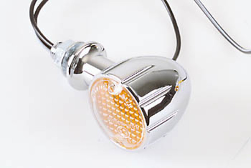 HIGHSIDER Smart Arizona lampadine Mini indicatore di direzione cromo / lente arancione (coppia), anteriore e posteriore