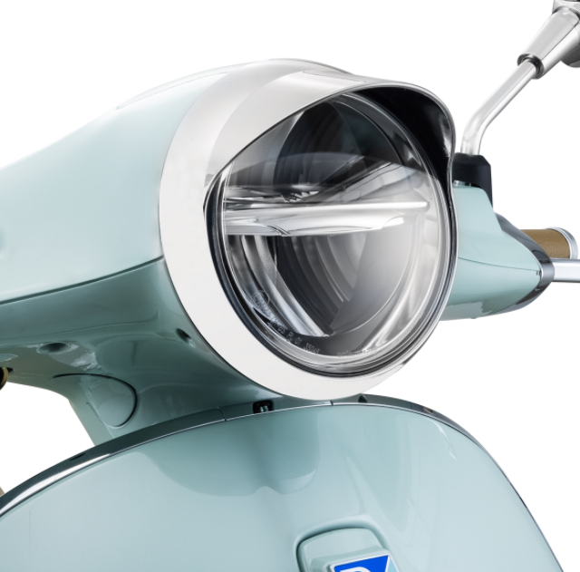 Anello faro per Vespa Primavera 50-125ccm 2T/​4T, cromato