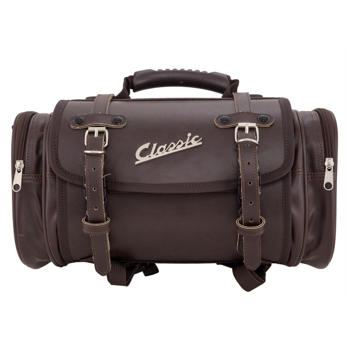 Borsa "Classic" piccola per Vespa - marrone scuro, finta pelle