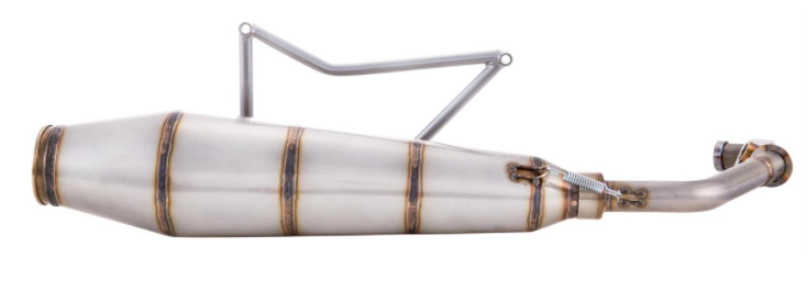 Scarico racing per Vespa GTS/​GTS Super/​GTV/​GT 60 125-300ccm i.e., 4T, LC, inox