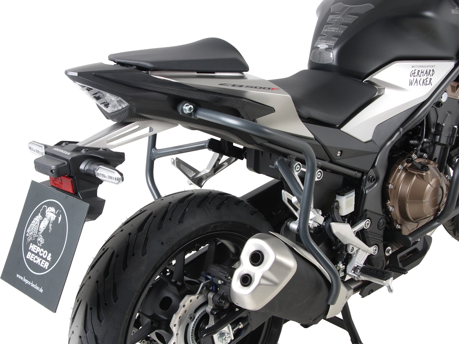 Barra di protezione posteriore antracite per Honda CB 500 F (19-23) Hepco & Becker