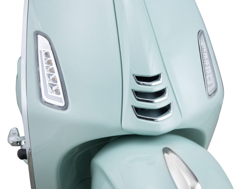 Kit frecce anteriore sinistra/​destra per Vespa Primavera/​Sprint 50ccm 2T/​4T, trasparente