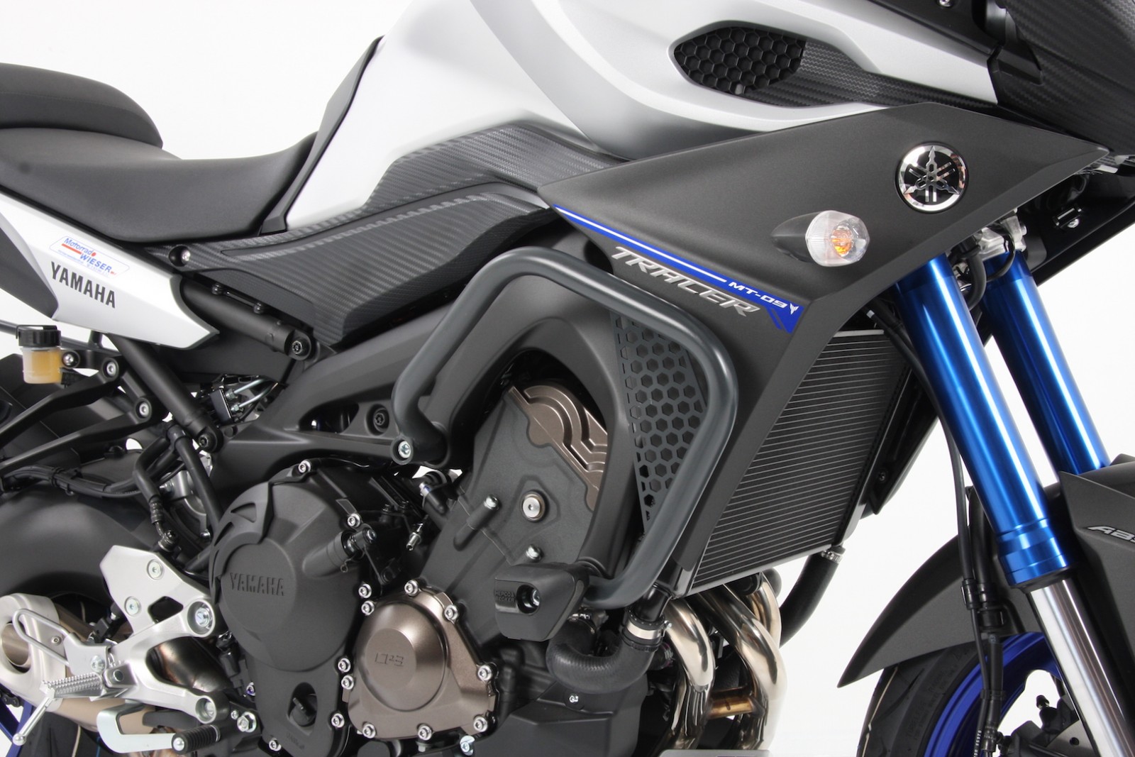 Barra protezione motore antracite per Yamaha MT-09 Tracer ABS (Bj.15-) Hepco & Becker