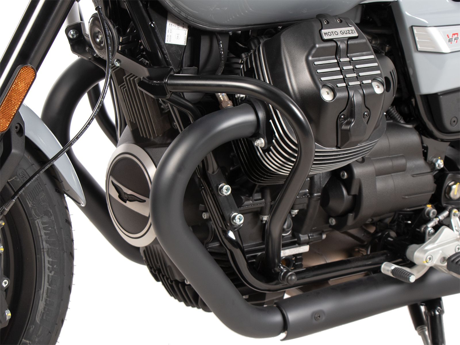 Para motore nero per Moto Guzzi V7 850 Sport (25-) Hepco & Becker