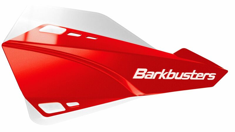 Barkbusters Sabre Handguard Set Montaggio Universale Rosso/Bianco