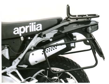 Portavaligie laterale fisso nero per Aprilia Pegaso 650 (92-95) Hepco & Becker