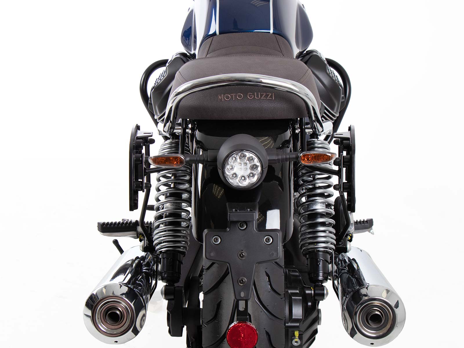 Portapacchi laterale C-Bow nero per Moto Guzzi V7 850 Stone Corsa (2024) Hepco & Becker