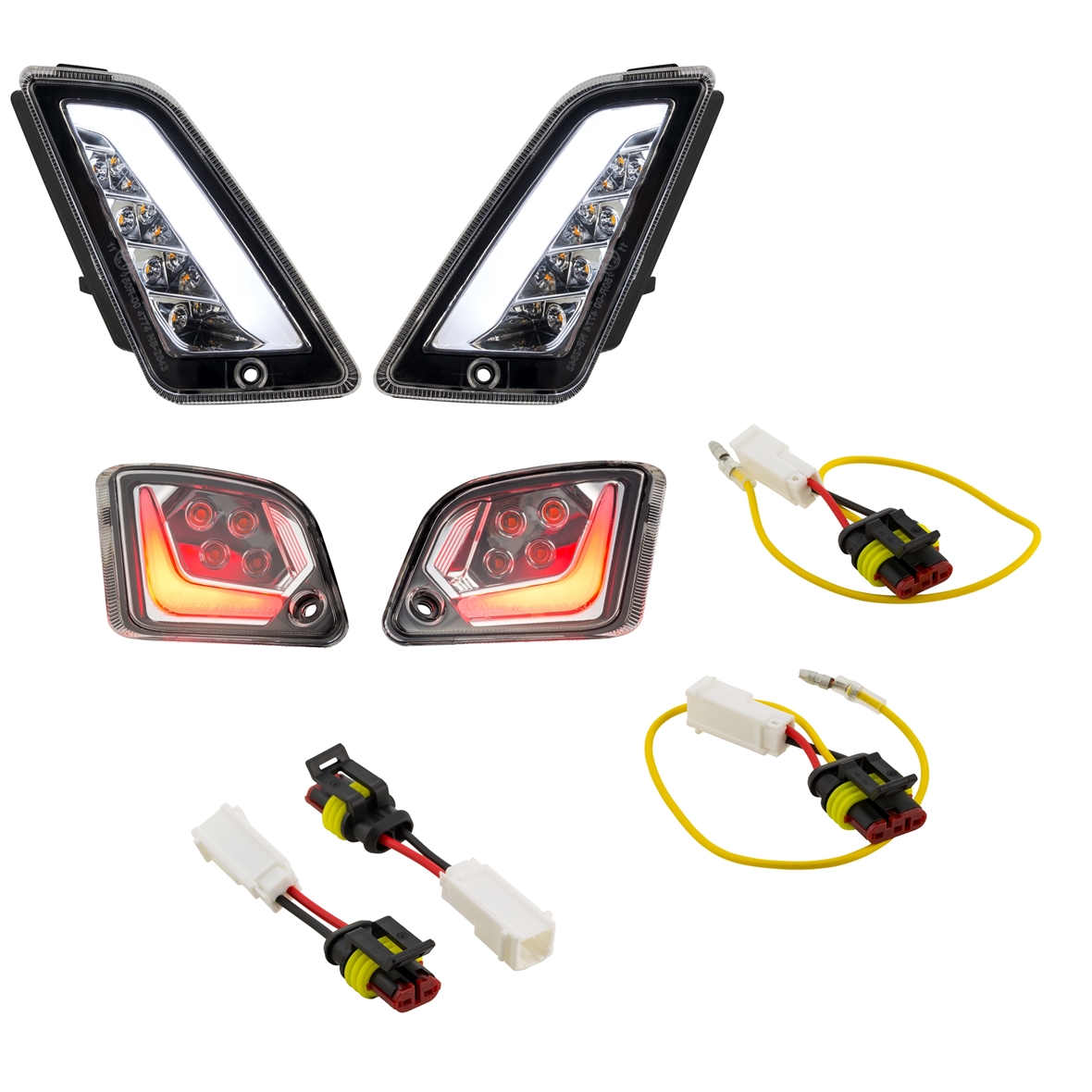 Kit indicatori di direzione anteriori e posteriori per Vespa GTS/GTS Super/GTV/GT 60/GT/GT L ('03-'13), trasparente