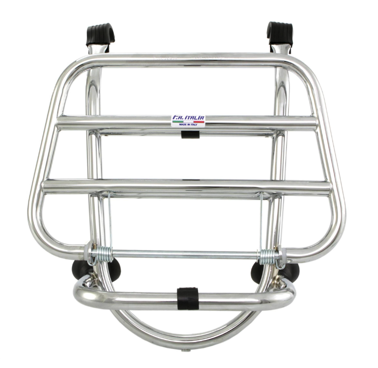 Portapacchi anteriore per Vespa LX /LXV /S 50-150cc, pieghevole, cromato