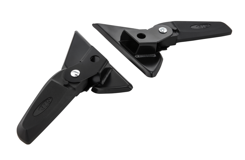 Pedane destra e sinistra per Vespa LX /LXV /S 50-150cc, nero/nero