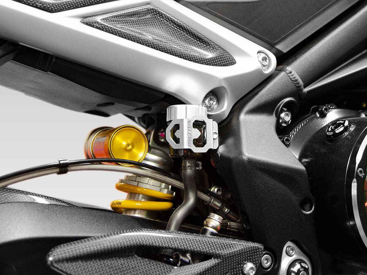 Protezione per il serbatoio del liquido del freno posteriore per Moto Guzzi V100 Mandello S /Stelvio 1000