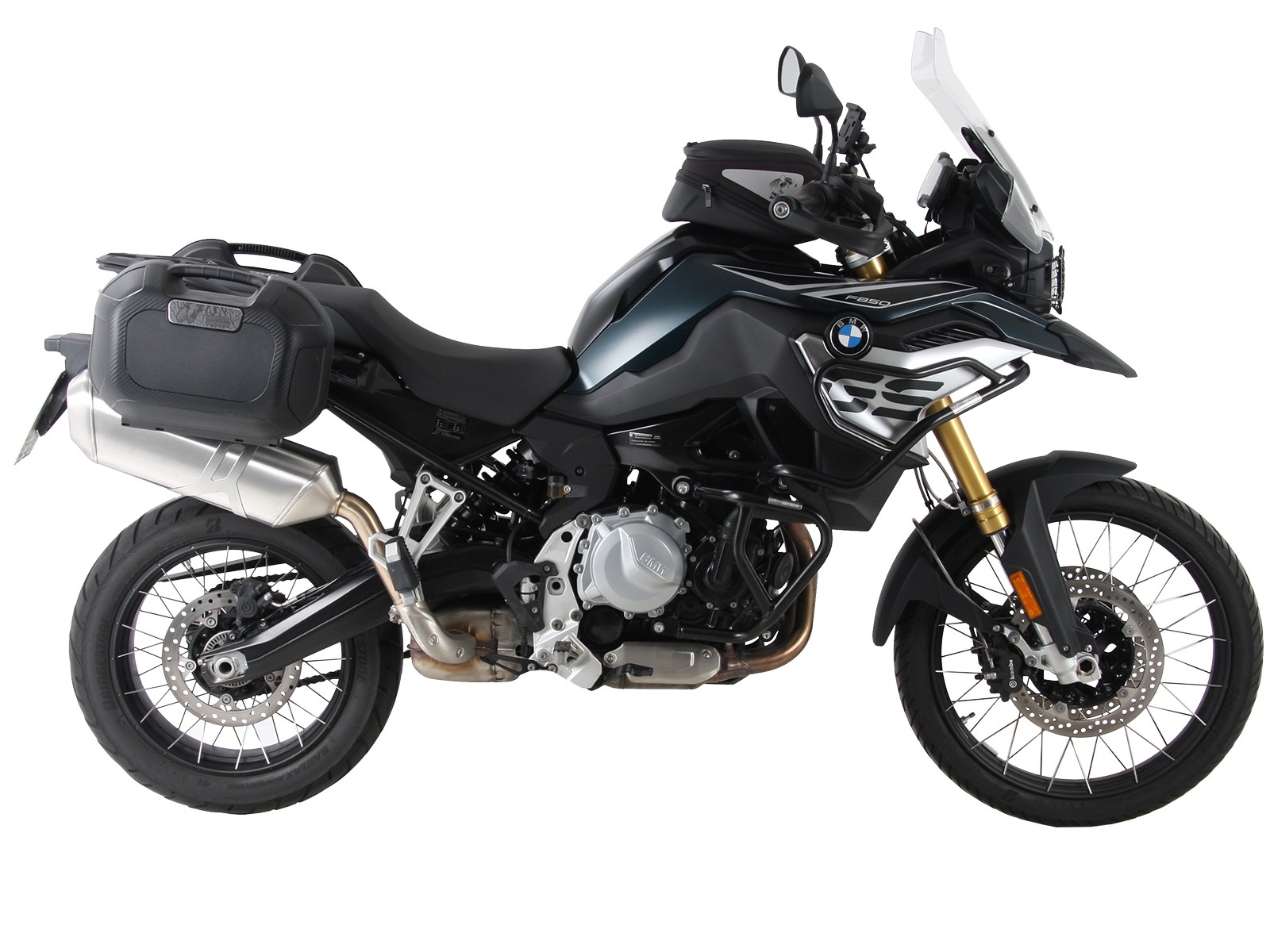 C-Bow portaoggetti laterale nero per BMW F 850 GS Hepco & Becker