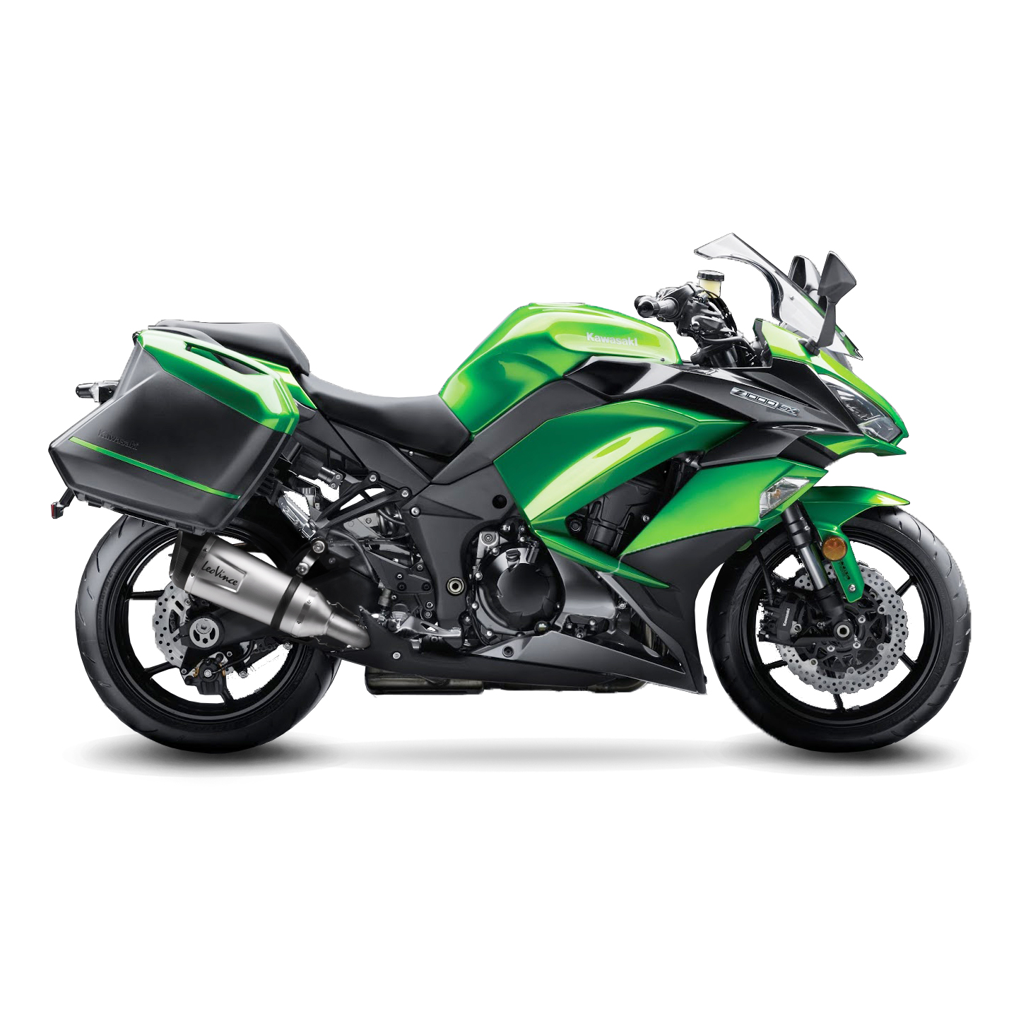 Impianto di scarico LeoVince SBK Factory S Evo 2, acciaio inox per Kawasaki Z 1000 / SX (Bj.17-19)