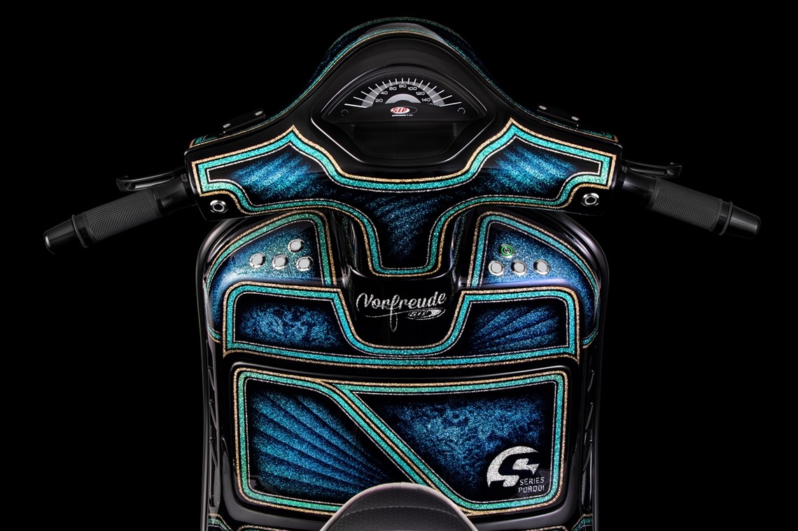Contagiri / tachimetro per Vespa GTS/GTS Super 300cc FL ('14-), nero
