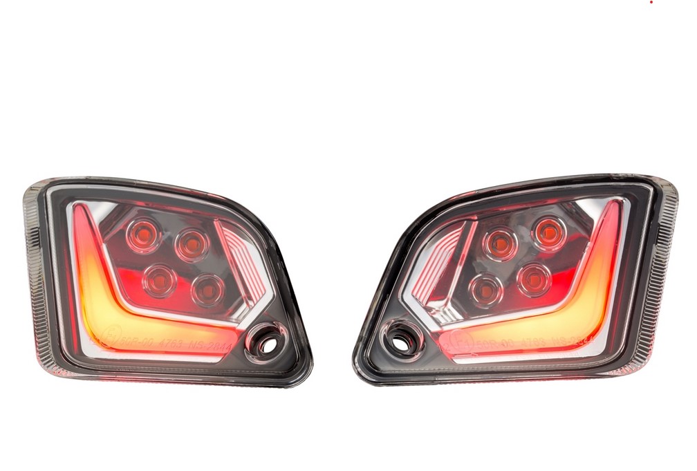 Kit indicatore di direzione posteriore destro/sinistro per Vespa GTS/GTS Super/GTV 125-300cc ('14-), trasparente