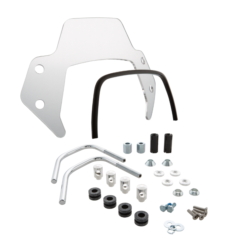 Zanzariera per Vespa Sprint 50-150cc 2T/4T, supporti argento, trasparente