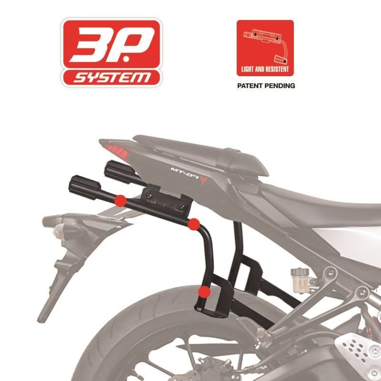 Portapacchi laterali Shad sistema 3P verniciato nero per Honda CB / CBR 650 R (19-20)