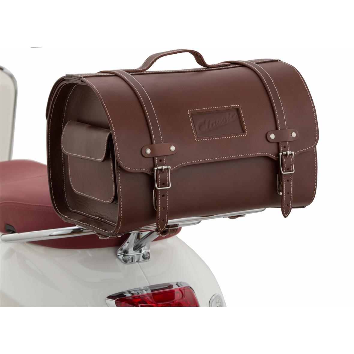 Custodia in pelle "Classic" per Vespa - marrone