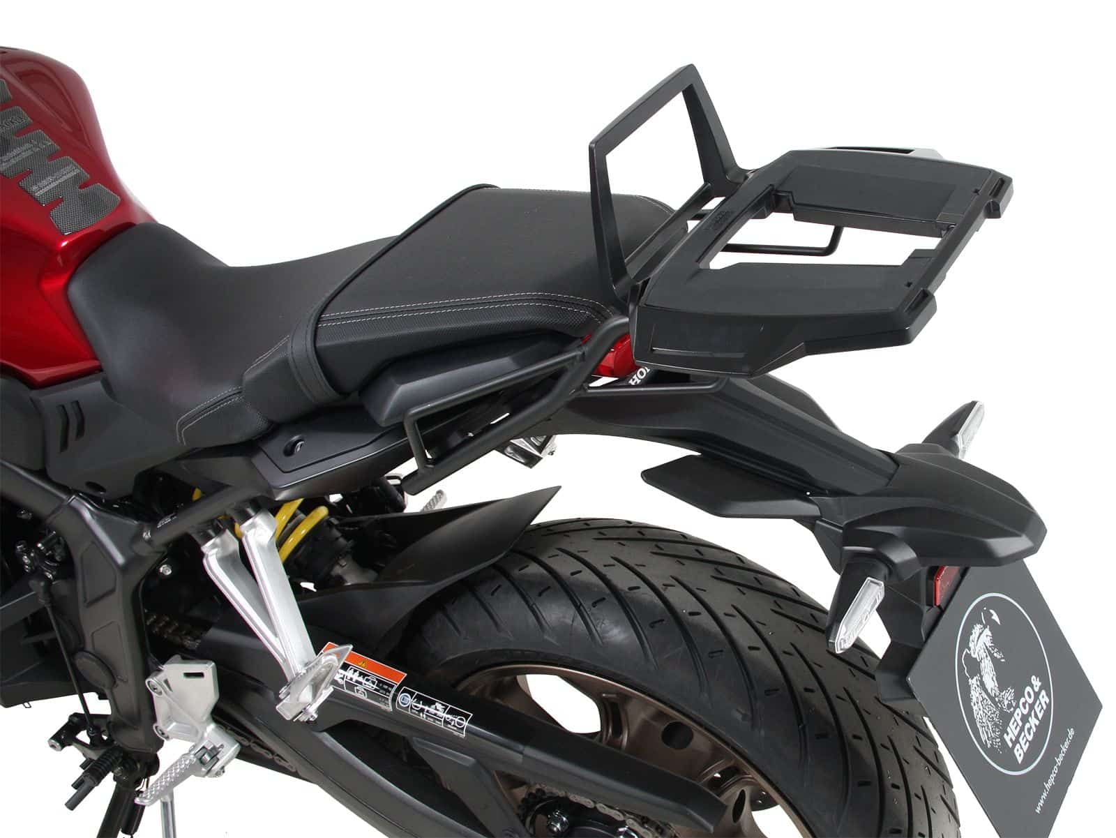 Portavaligie in alluminio nero per Honda CBR 650 R (19-20) Hepco & Becker