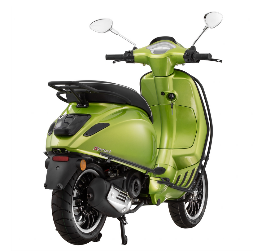 Portapacchi posteriore per Vespa Primavera /Sprint /Elettrica 50-150ccm, nero opaco