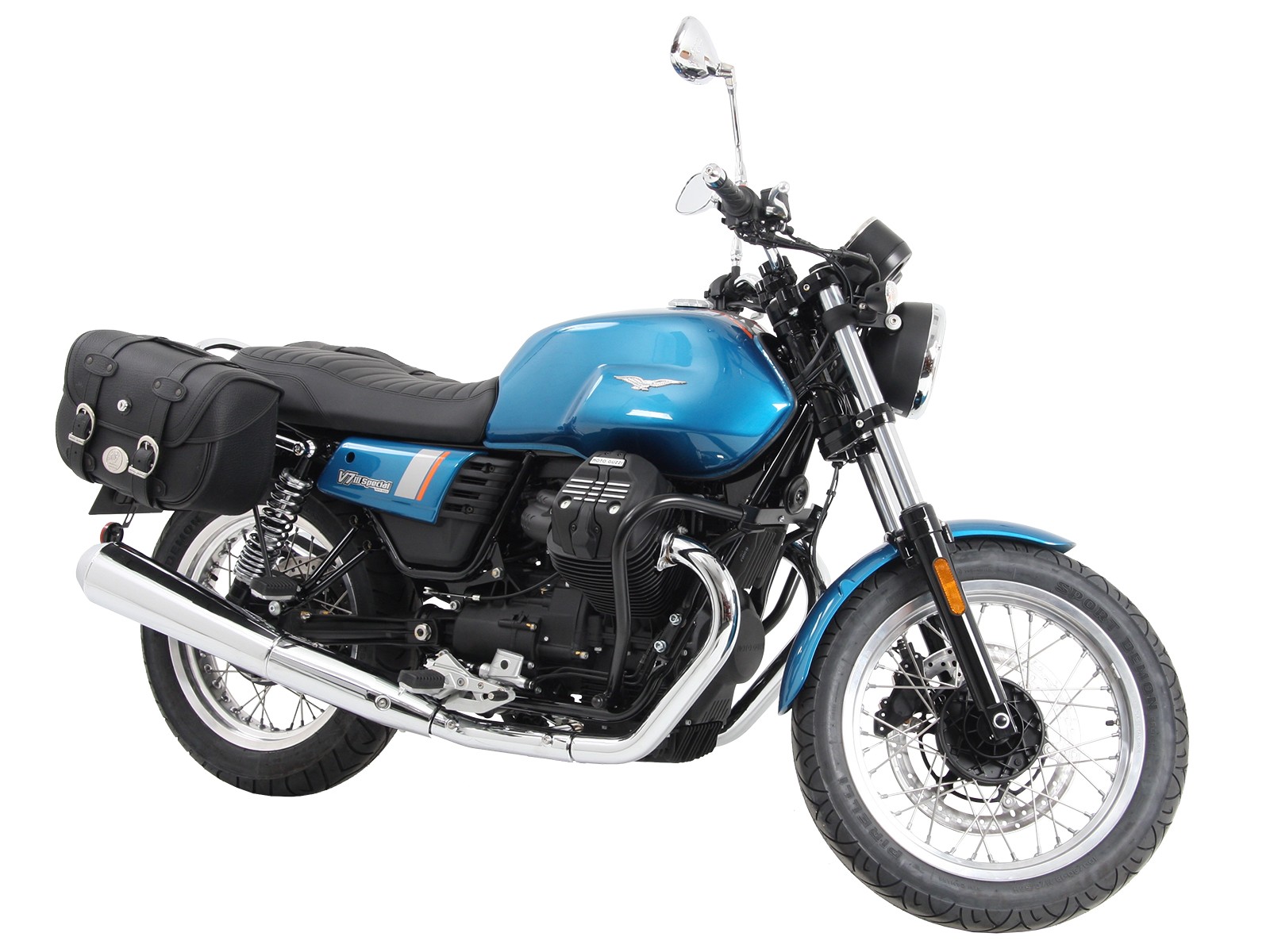C-Bow barra laterale cromata per V 7 III stone/ special/ Anniversario/ Racer (Bj.17-)