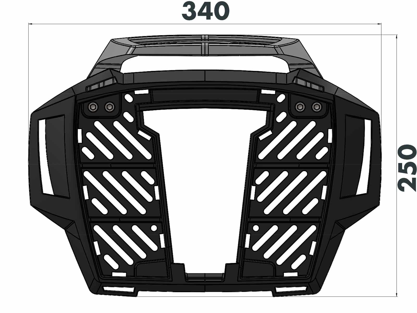 Portavaligie in alluminio per Suzuki GSX-8R (24- ) Hepco & Becker