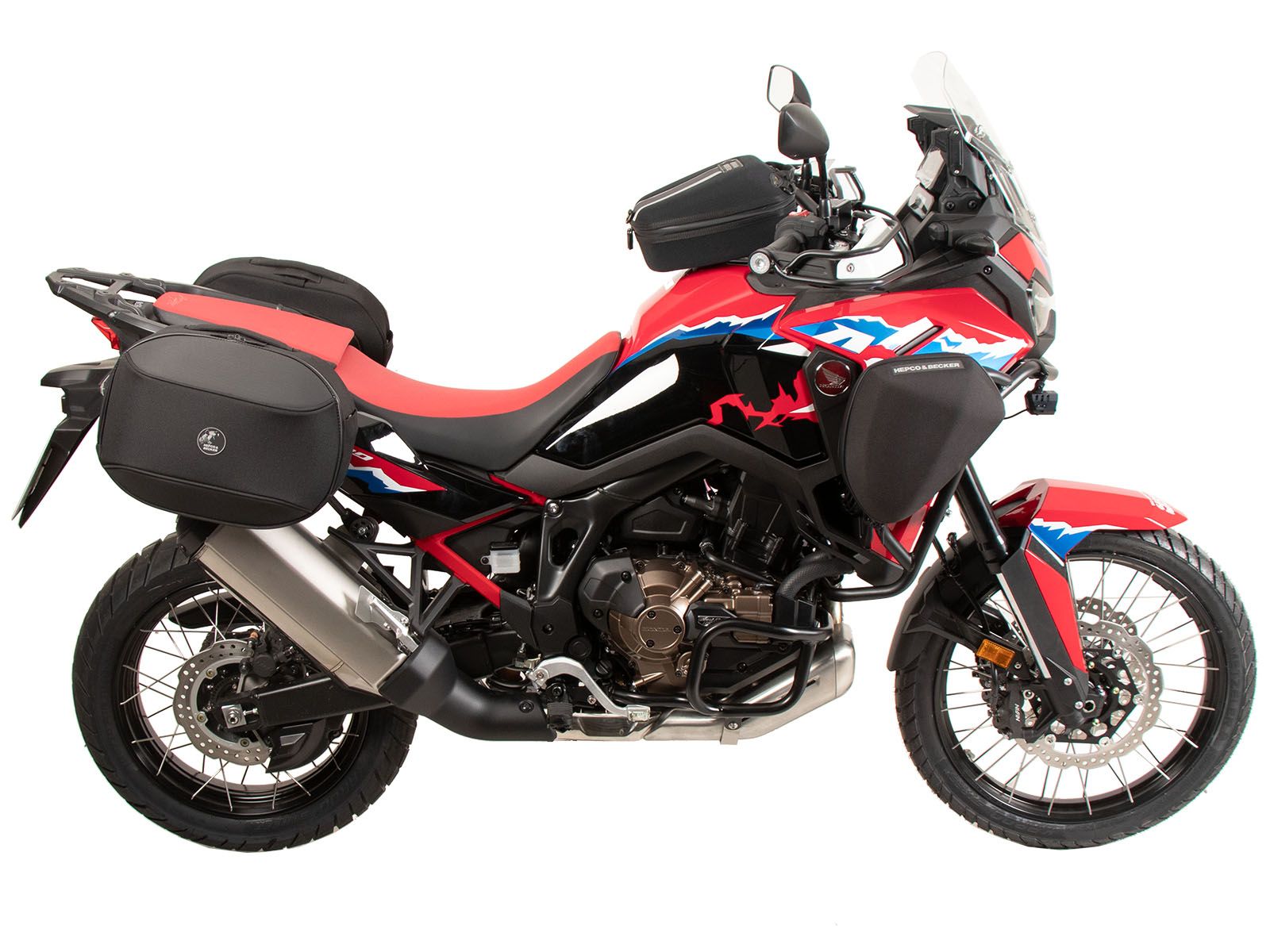 Portapacchi laterale C-Bow nero per Honda CRF 1100 Africa Twin Adventure Sports (24-) Hepco & Becker