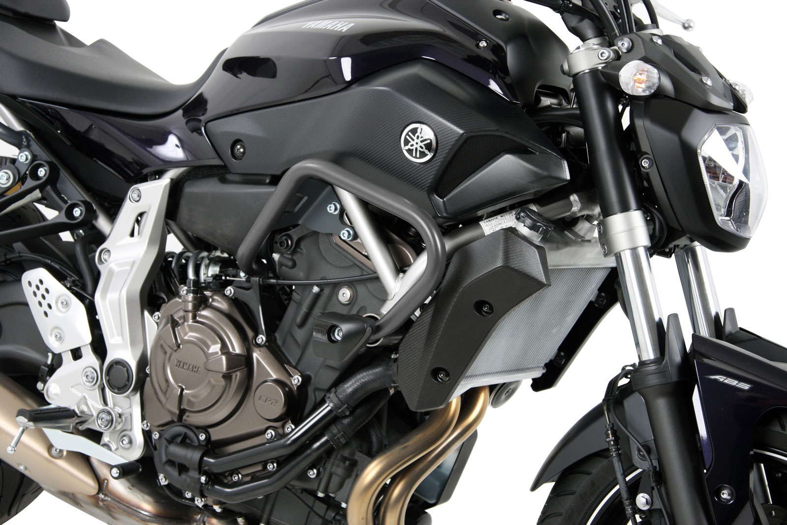 Barra protezione motore antracite per Yamaha MT-07 (Bj.14-17) Hepco & Becker