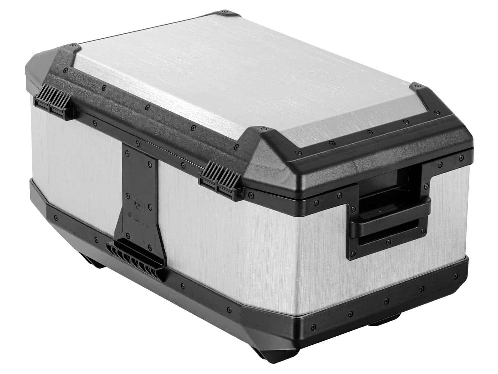 Bauletto in alluminio Xplorer 60 litri alluminio argento Hepco & Becker
