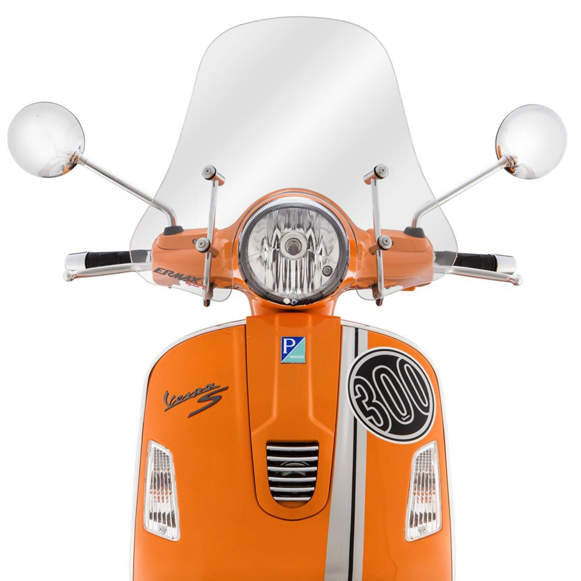 Parabrezza Sportivo per Vespa GTS/GTS Super/GT/GT L 125-300ccm, mezza altezza, trasparente