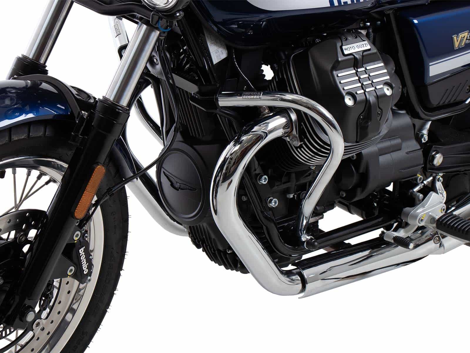 Para motore cromato per Moto Guzzi V7 Stone Special Edition (22-) Hepco & Becker