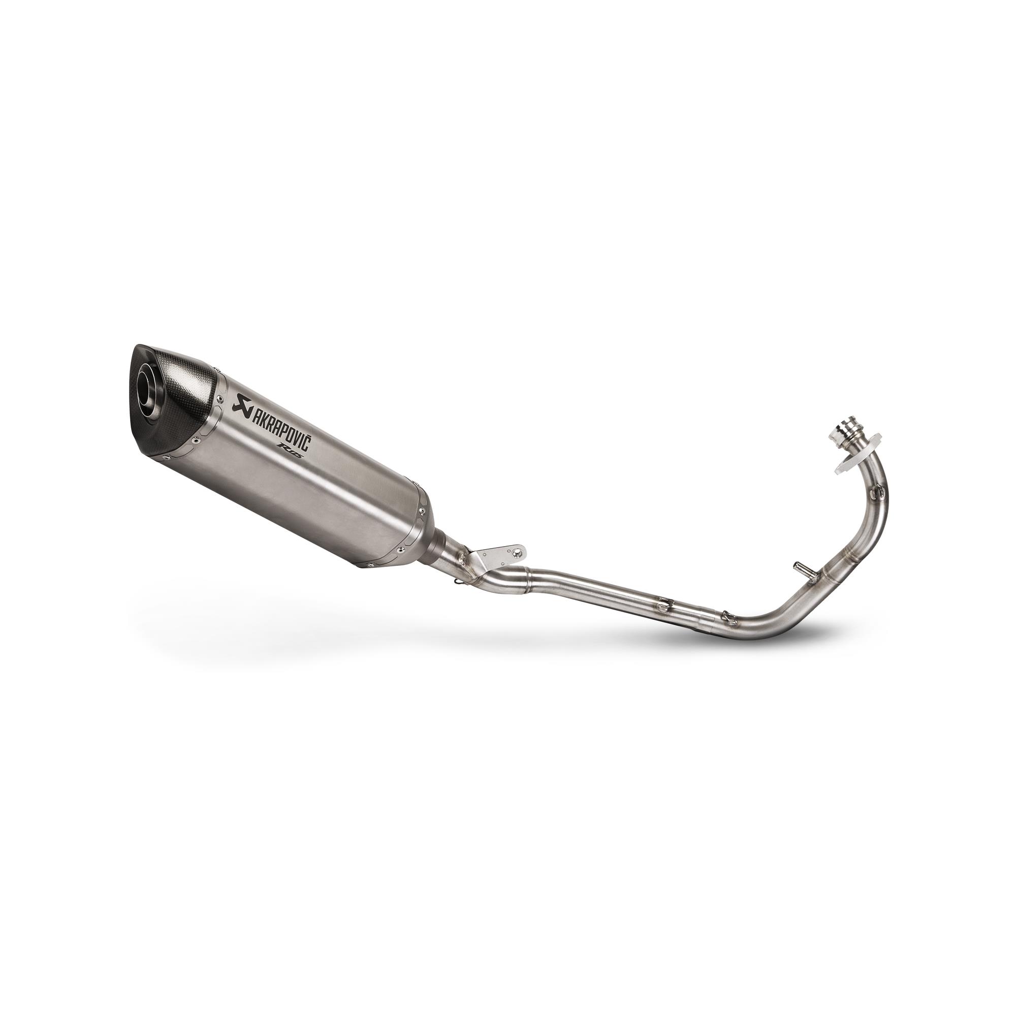Impianto completo originale Yamaha Akrapovic "Racing" con silenziatore in titanio YZF-R125