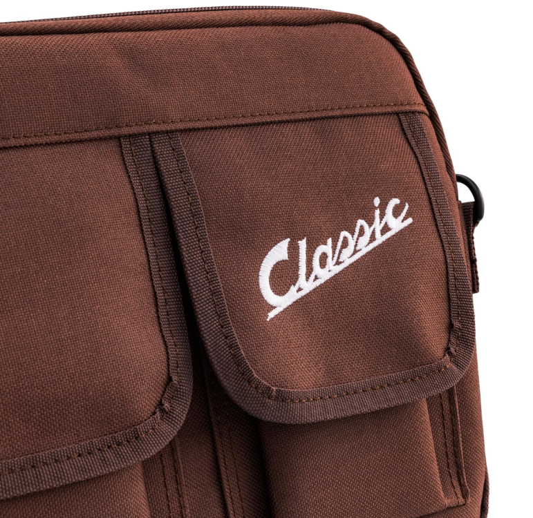 Borsa "Classic" per bagagliaio/guantiera Vespa, nylon, marrone tabacco