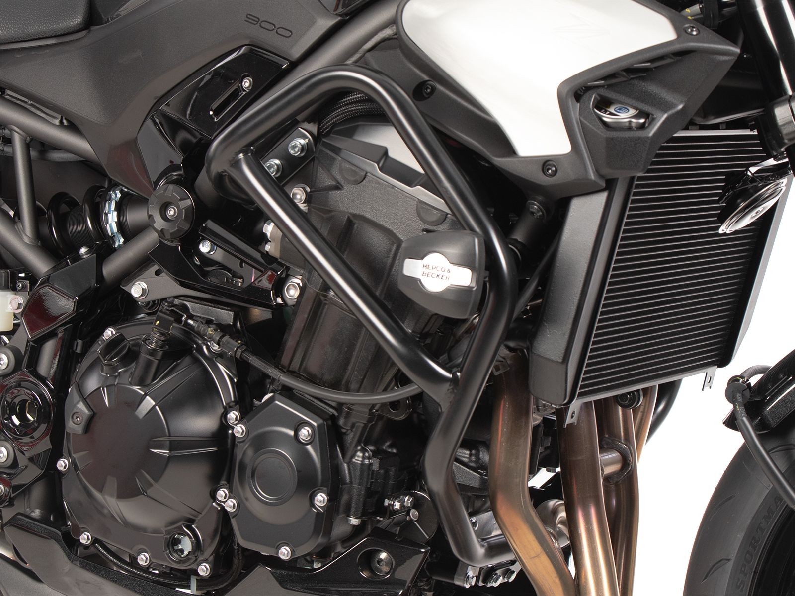 Protezione motore incl. cuscinetto di protezione per Kawasaki Z 900 /SE (25- ) Hepco & Becker