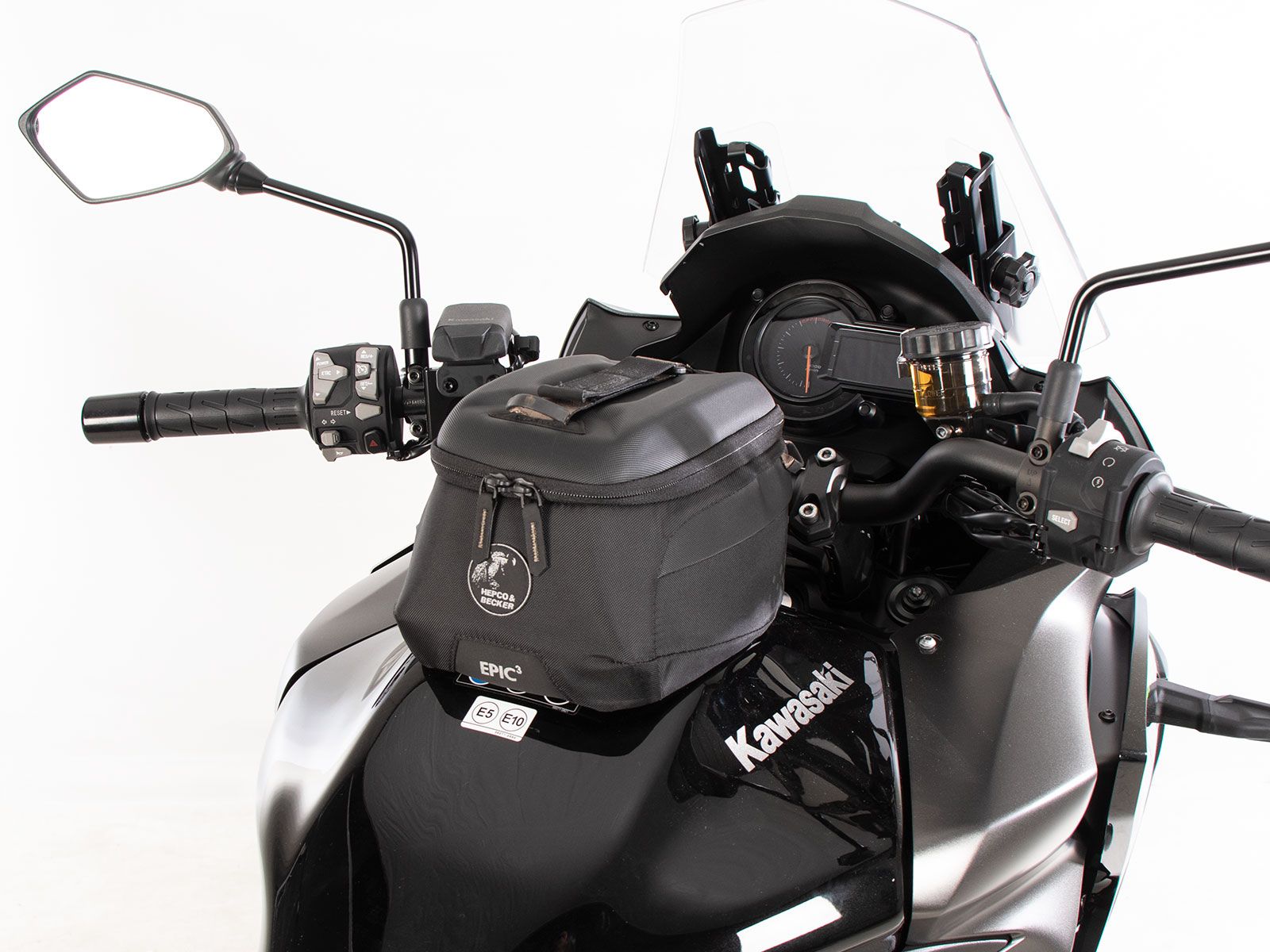 Anello serbatoio di base con blocco borsa serbatoio per Kawasaki Versys 1100 /SE (25- ) Hepco & Becker