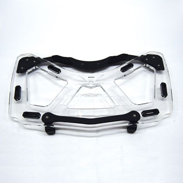 Portapacchi posteriore per bauletto BMW K 1600 GTL (10-22), PMMA, trasparente
