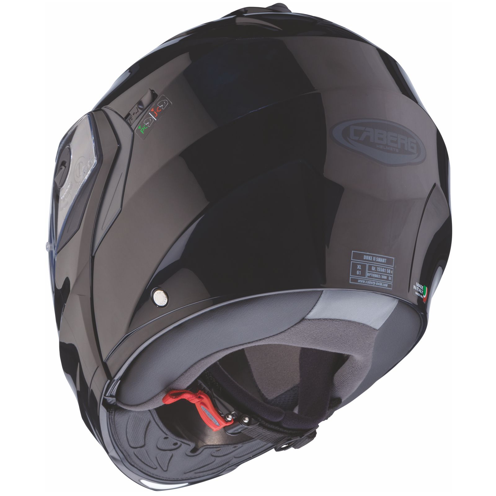 Casco Caberg Duke II Smart, nero (non verniciato)