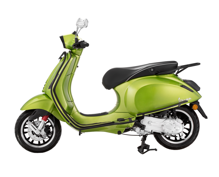 Portapacchi posteriore per Vespa Primavera /Sprint /Elettrica 50-150ccm, nero opaco