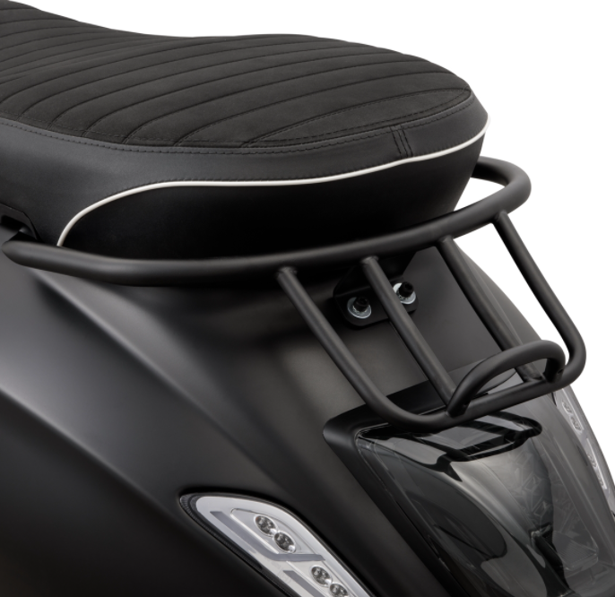 Portapacchi/maniglione passeggero nero opaco per Vespa Primavera/​Sprint 50-150ccm 2T/​4T AC