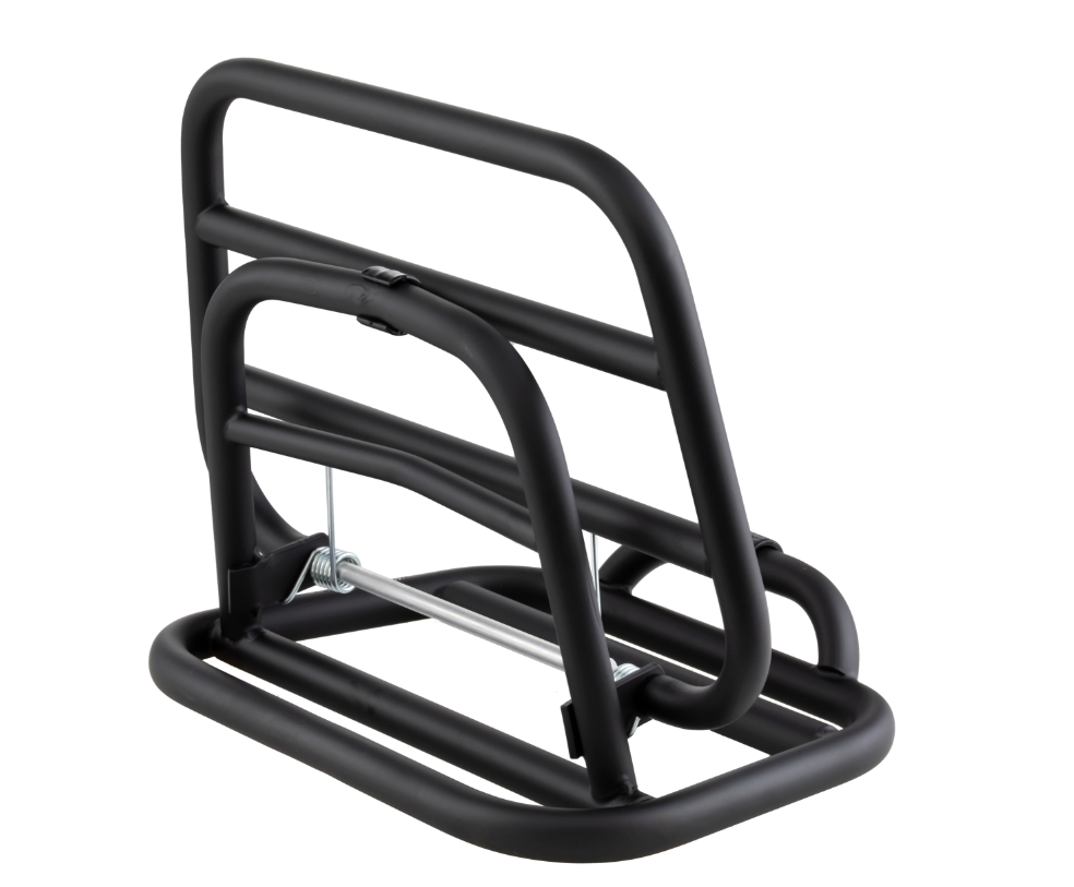 Portapacchi posteriore per Vespa 946 3V cioè 125cc, pieghevole, nero opaco