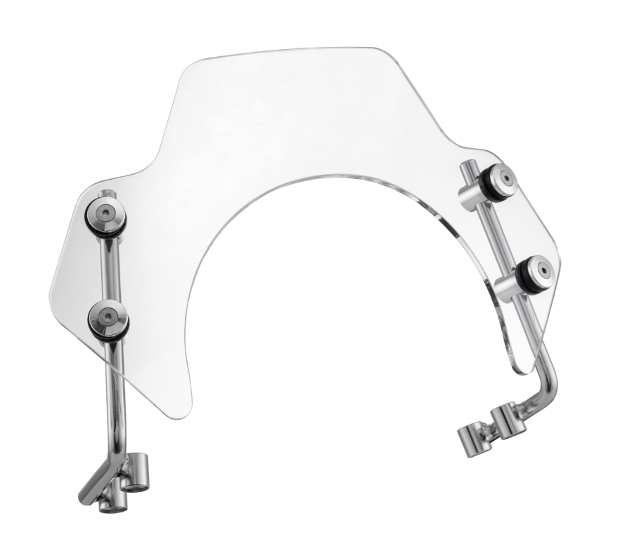 Zanzariera per Vespa PX 80-200ccm, supporto argento, trasparente