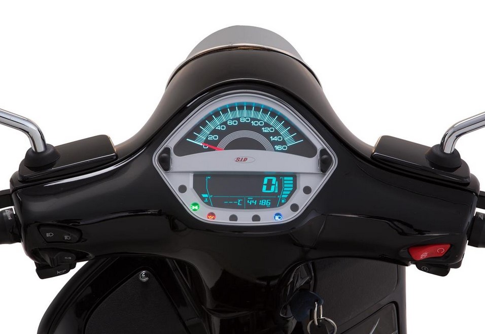 Contagiri/tachimetro per Vespa GTS/GTS Super/GTS SuperSport, 125-300cc (-'14), argento